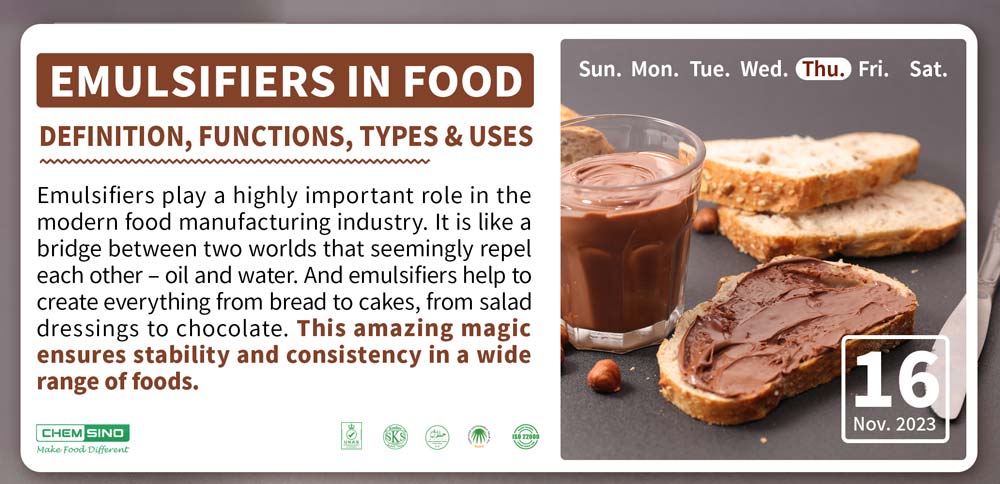 Emulsifiers in Food - Definition, Functions, Types & Uses 